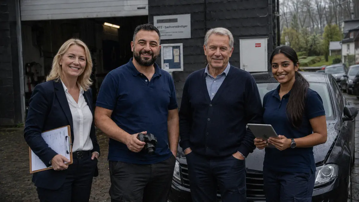 Kfz-Sachverständigen-Team in Mettmann — DAT-zertifiziert, Claimondo-Partner
